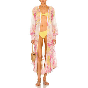 Rococo Sand 'Leona' Pink Belted Cape Size S